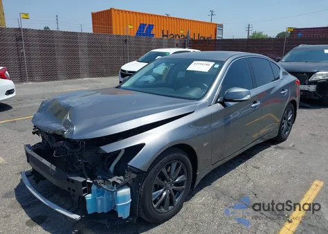 2016 Infiniti Q50 3.0T Premium z USA, uszkodzony, nr VIN JN1EV7AP3GM306255